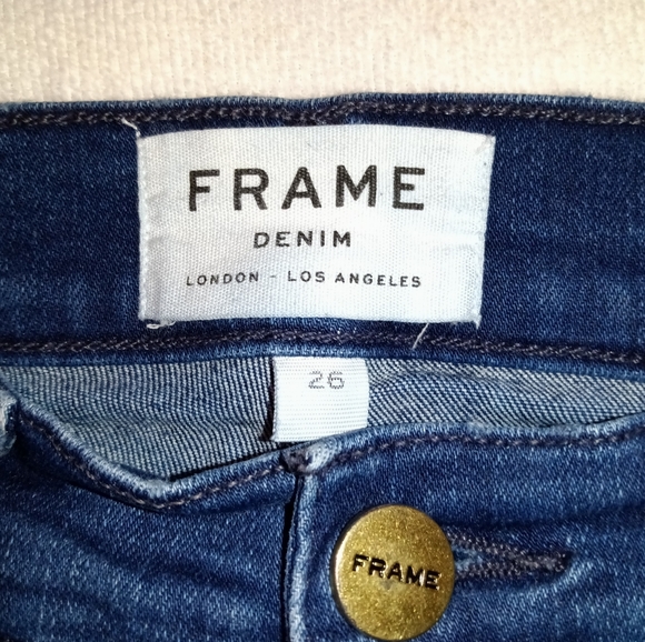 FRAME Denim | Le Skinny de Jeanne Crop Stretch Jeans Womens Size 26 - Picture 3 of 14